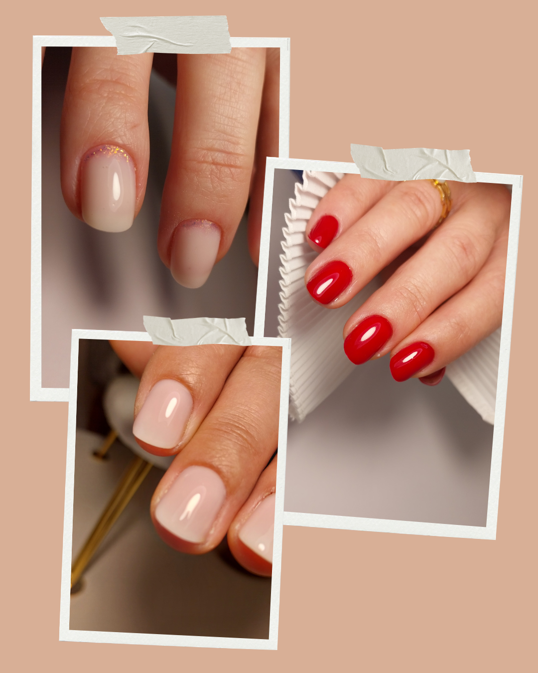 Post Instagram Avant Après Cosmétique Beauté Collage Photo Beige Minimaliste